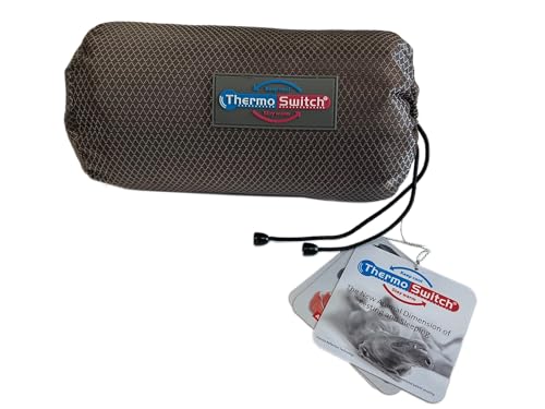 ThermoSwitch Hundedecke Samos, Thermo-Isolierende Hundedecke, Wasserabweisend, Maschinenwaschbar, Transportbeutel (Braun, 140x100cm)