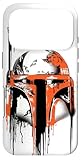Star Wars Boba Fett Helmet Paint Drip White Case for iPhone 17 Pro