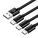 Charger Power Cord for Samsung S10 S10E 10E S9 Edge Plus Galaxy Note9 Tab-S3 S4 A50 A20 A70 A80,Asus Zenfone V 5Z Nokia 7.1 6.1 7 Charging Phone Cable,USB Type C Fast Charge Data Wire 3-3-6-FT-3 Pack