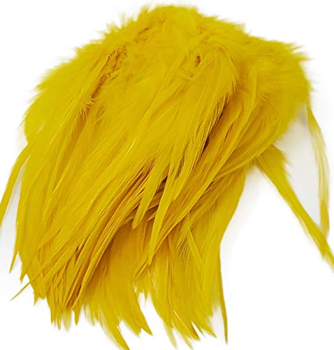 Creative Angler Saddle Hackle for Fly Tying/Tying Flies (Yellow)