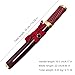 lkjad Handcrafted Short Sword 1065 Manganese Steel Knife with Copper Fittings Red