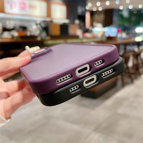 Coque mate antichoc en silicone souple pour iPhone 14 Pro gris bleu