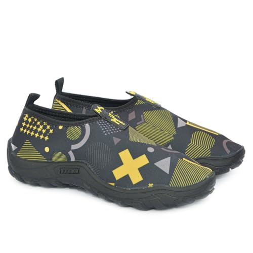 Sapatilha Nautica Esportes Natureza Trilha Cachoeira Unissex Anti-Derrapante (Amarelo, BR, Adulto, N