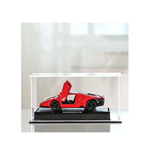 Self-Assembly Acrylic Display Case,Deluxe Dustproof Showcase,Cube Countertop Box For Pop Figures Collectibles Toys,Need Remove The Protective Film (10X4X5.7 Inch; 25X10X14.5Cm) #TOP6