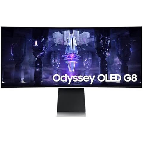 Monitor Gaming Curvo OLED Odyssey G8 de 34" QHD Ultra Wide 1440p Cover