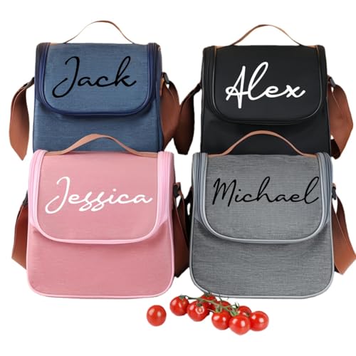 Bolsa De Almuerzo Personalizada Para Hombres Y Mujeres, Con Aislamiento Y Nombre, Reutilizable, Ideal Para La Oficina, El Trabajo, Picnic, Viajes, Regalo Para Empleados Y Compañeros De Trabajo