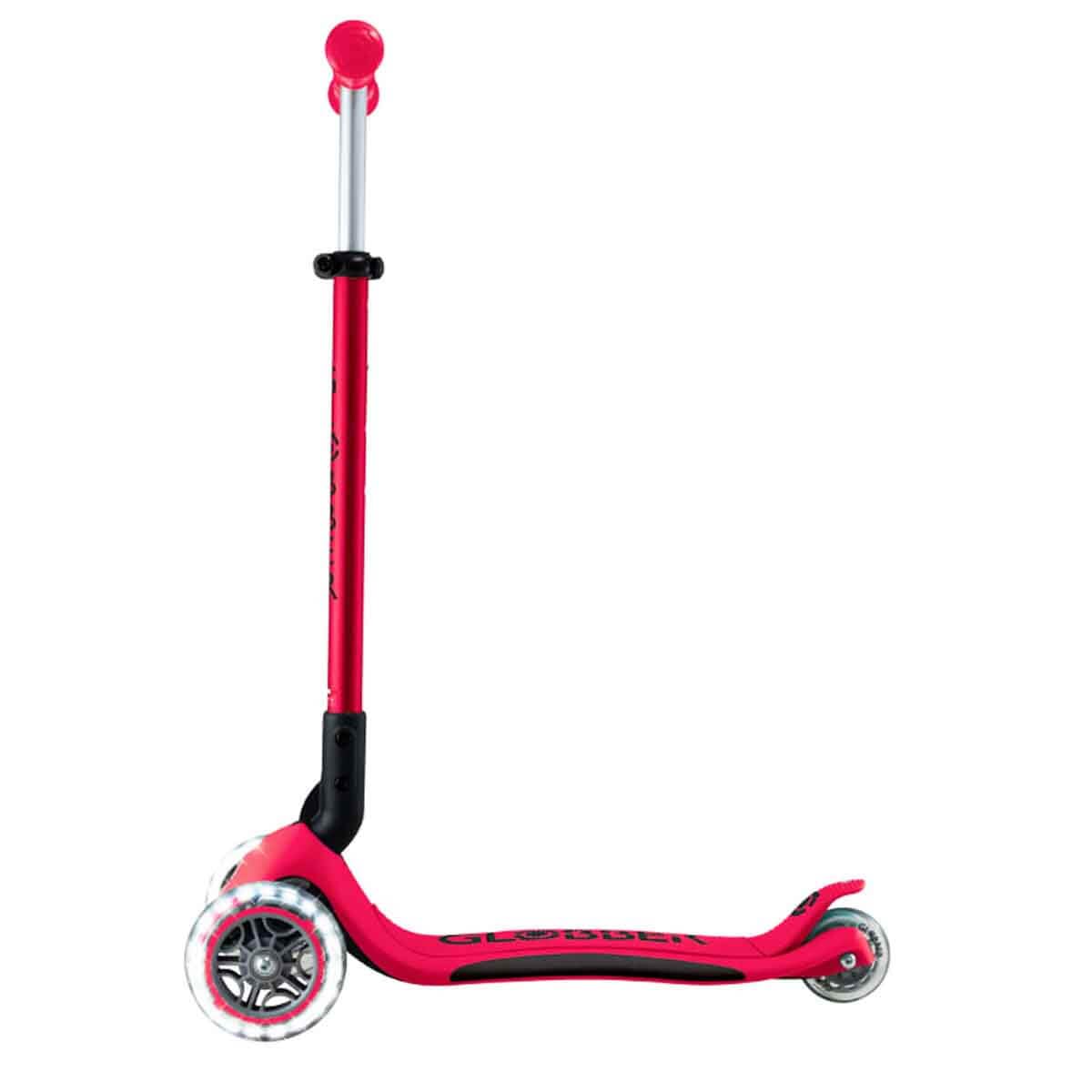 Globber Primo Folding Plus Lights - Monopattino a 3 ruote, per bambini da 3 a 9 anni