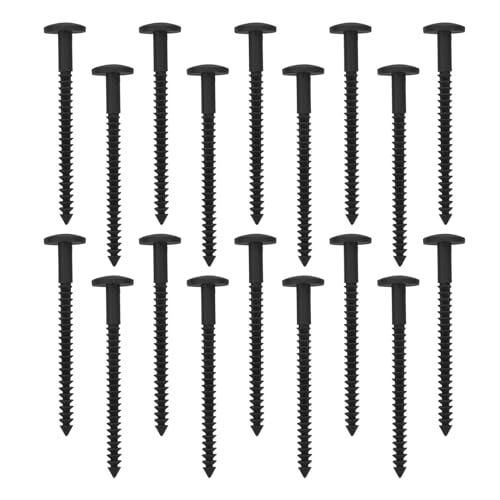 Anneome 36 Pezzi Kit Fermapersiane in Plastica Nera per Esterni Fissaggi Veloci per Persiane Decorative in Vinile Accessori Riparazione Persiane Finestre per Montaggio e Sostituzione