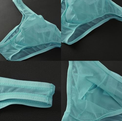 Men's Transparent Low Waist Ultra-thin Underwear Sexy Breathable Jockstrap Pouch Bikini Briefs3