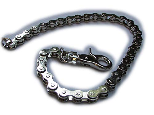TrendyFashionJewelry Men Wallet Chain Biker 22" Long Keychain Bike Motorcycle Links Silver3
