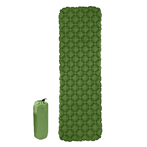 Dyqyym Colchoneta inflable impermeable para exteriores, para senderismo, para dormir, para viajes, plegable, portátil, para acampar, hermoso paisaje