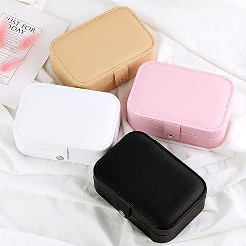 Travel Jewellery Box Small Jewellery Box Organiser Case with Mirror for Earrings Rings Necklaces Portable Jewellery Box, Gifts for Her Mom Girlfriend Women Girls