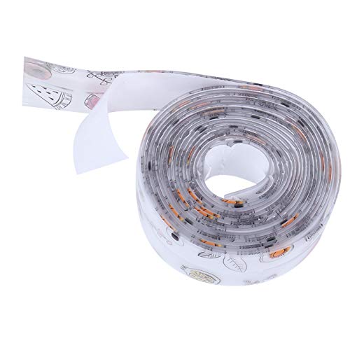 Image of Caulk Tape, Sealing Strip Eco-Friendly PVC for Toilet Walls for Kitchens for Shower Rooms for Bathtubs(Transparent Printing Fruit Color, Polar Animals)