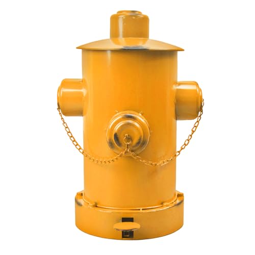 Image of Fire Hydrant Trash Can, Pedal Trash Can Creative Garbage Can with Inner Bucket Wrought Iron Fire Hydrant Garbage Can Indoor Outdoor Waste Bins for Garden Dog Poop