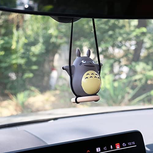 Cute Car Decoration Little Chinchilla Auto Parts Car Pendant, Car Mirror Suspension Parts, Car Rearview Mirror Parts Car Charm Car Interior Jewelry(Adjustable rope length: 25cm)