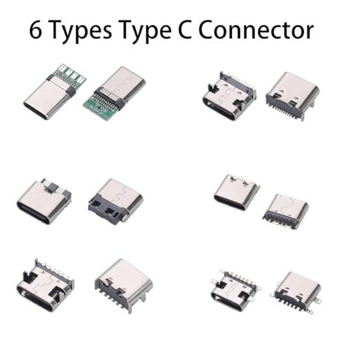 Kit de conectores 180 piezas 16 modelos USB y Type C miniatura 3