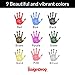 Inkless Large Clean Touch Ink Pad Kit for Baby Footprint, Handprint & Pet Paw Print - No Ink Mess, Baby Safe, One Time Use, Includes 2 Cardstocks (Clean-Touch - Gold)