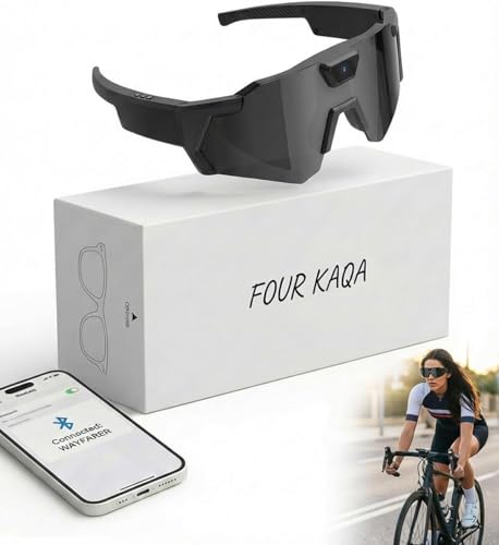 POV Glasses 4k Baseball with Camera Smart Glass for Men Women Sunglasses Cameras and Audio Video Action 2026 Upgrade Eyeglasses Running Style Meets Function Sports Cycling Hiking HD(Black)