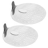 YARNOW Press Oil Drainer 2pcs Tuna Strainer Press Stainless Steel Tuna Can Strainer Food Tuna Press...