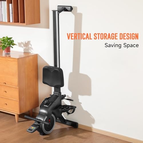 Rameur Pliable Rameur magnétique à 16 Niveaux Rail Coulissant Silencieux et Lisse avec Support de Tablette et écran LCD Capacité de Poids de 150 kg – Image 4