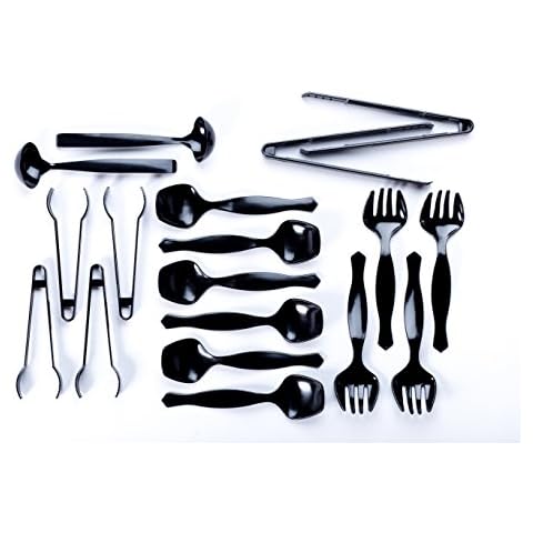 Transitions2earth Biodegradable EcoPure Economy Serving Utensils Combo Pack - 18 Count - Earth-Friendly, BPA-Free, Heavy Duty, Heat Resistant, Recyclable Utensils Cover