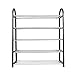 JYQ-SZRQ Organizer na buty 5-poziomowy stojak na buty stojak stojący organizer do przechowywania 15 par butów 50 x 19 x 70 cm (kolor: Czarny)