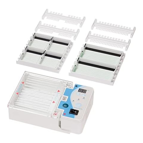 IVYX Scientific Mini Gel Electrophoresis System, with Power Supply 35V 50V 100V and Timer Cover