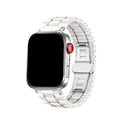 [PLYYQZM] �Z���~�b�N�X�g���b�v,�ɍ��� Hua wei Watch Fit 5 Pro Fit5 Fit4Pro Fit4 Fit3 �Z���~�b�N���X�g�o���h�����u���X���b�g�ɓK�p(White RoseG,For Fit 5)