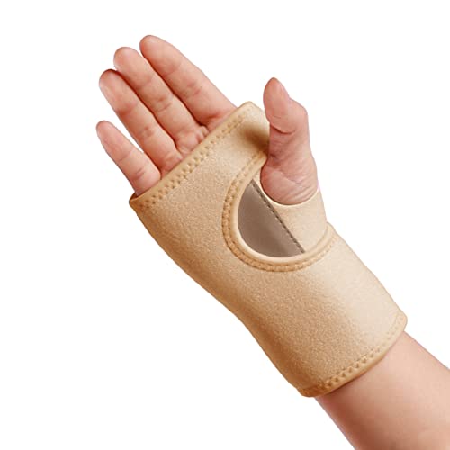 Support de Poignet Attelle Poignet pour Canal Carpien Protège Poignet Bandage Poignet Compression Réglable Orthese Poignet pour Arthrite, Fracture, Tendinite, Des Sports 1 pièces (beige, main droite)
