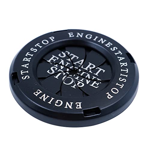 WANGCL Cubierta de botón de arranque para coche, cubierta protectora de encendido y parada de motor, antiarañazos, universal, anillo protector de botón