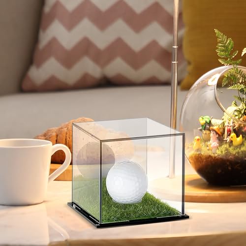 Estuche para pelota de golf y béisbol de metacrilato acrílico transparente para vitrina 3