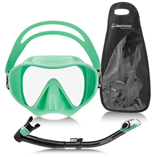 Phantom Aquatics Frameless Snorkel Mask Fin Snorkeling Set miniatura 2
