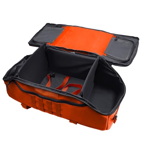 Image of Hannibal Tactical 65L Large Duffle Bag, 3-in-1 Tactical Backpack MOLLE Pack for Sports, Gym, Outdoor, Orange