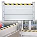 Flood Protection Barrier, Aluminum Alloy Water Deflector for Garage, Basement, Front Door, Driveway, 150x40cm, with Reflective Warning Strips