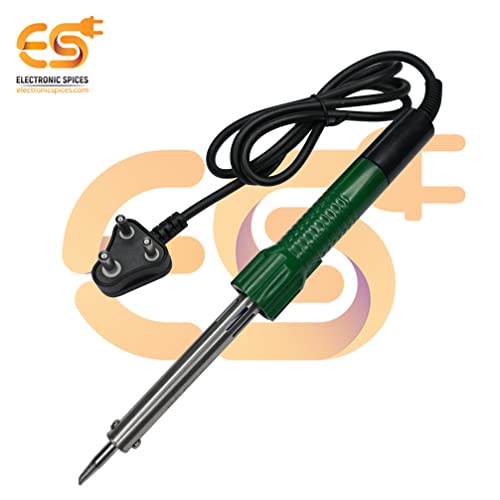 Image of Electronic Spices 100w Heavy-duty Soldering Iron with Electric Iron &Tip Pencil Point Type Nozzle Indicator Light Pvc Wire and Copper Tip (pack of 1 pcs)