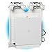 Produktbild Gameside - Vertikal wandhalterung mit Kühlgebläse, vielfarbig led licht für PS4, Slim und Pro, PS3, Xbox One X, Xbox One S, Xbox 360 | Raum für 2 pads | Weiß
