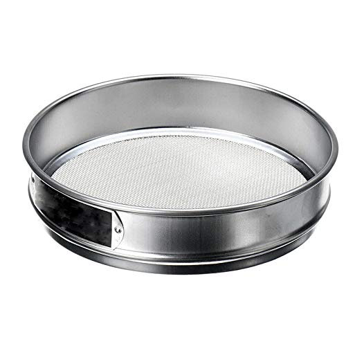 Gardening Seedling Tool, Garden Riddle Sieve Mesh Stainless Steel Fine Mesh Strainer Stainless Steel Fine Mesh For Gardening Tool/Kitchens，10cm 60#