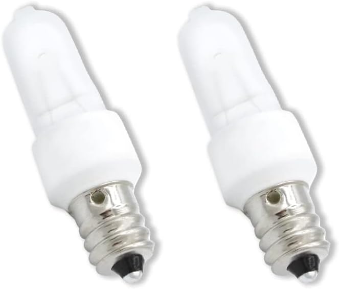 Technical Precision 60 Watt KX60FR/E12 JD Replacement Bulb 120V 60W T3 Krypton Replacement Bulb - Frosted - 2700K Warm White - 2 Pack