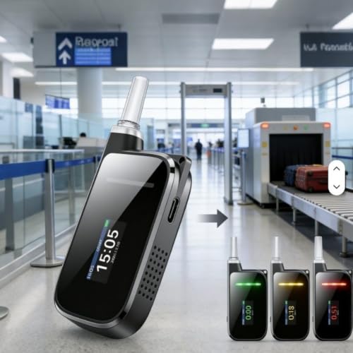 Probador de alcohol de aliento digital para evitar riesgos en tus trayectos 7