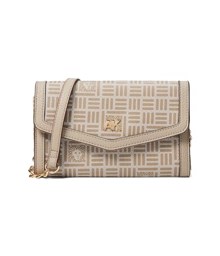 Cartera en una cadena Anne Klein monedero cruzado Trufa Gardenia Piedra