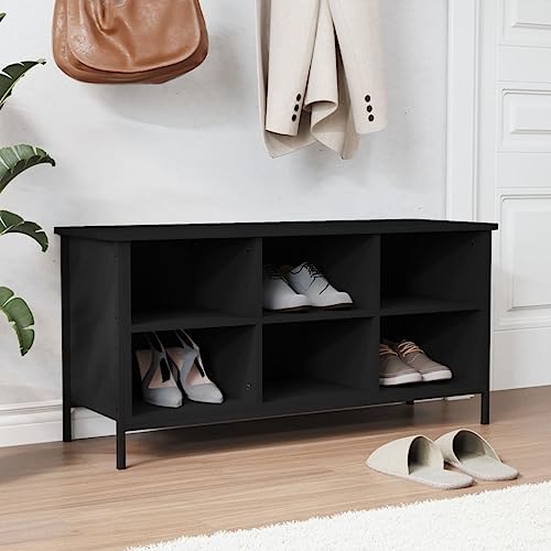 Armoire à Chaussures Noire pour Entrée Étroite Solution Antiencombrement Sol - 2
