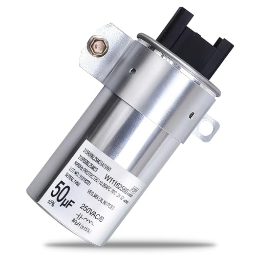 W11395618 W11162560 W10625046 Washing Machine Run Capacitor Replacement for Whirlpool Washer Capacitor Replace W10866250 W10390446 W10843769 WPW10625046 W11315694 Fit for Whirlpool Maytag Kenmore