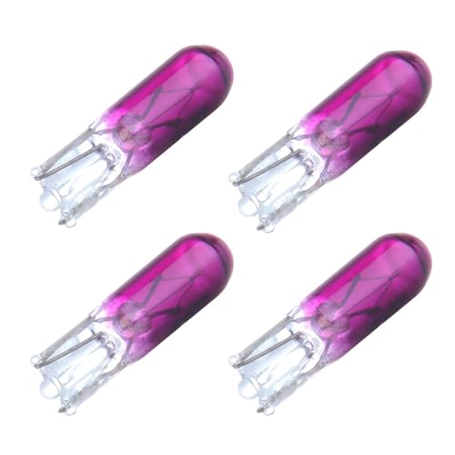 LBRST 10 x T5 Purple 74 73 2721 Halogen Lights Bulbs 10 x T5 74 73 2721 Twist Lock Socket