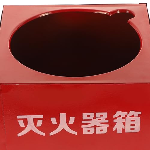 Soporte para extintor de metal rojo con base resistente y de fácil instalación 7