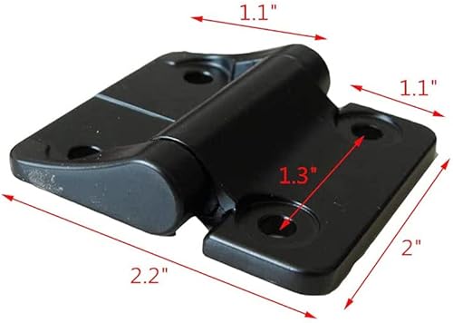Miniatura 10 de Bisagra de control de posición de par constante de aleación de zinc con agujeros Serie para E6-10-416-50 E6 2 "Altura de la hoja Par simétrico 1PC