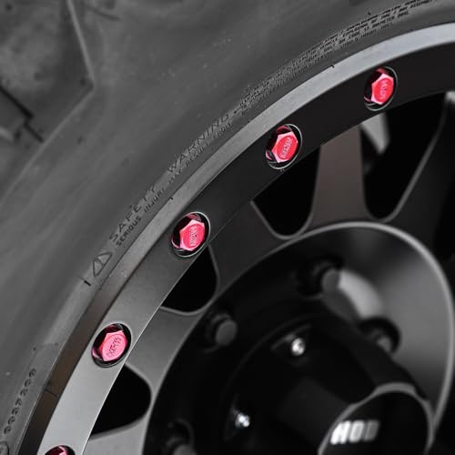 Method Race Wheels - Lip Bolt, Matte RED MRW, M8x1.25MM, KIT