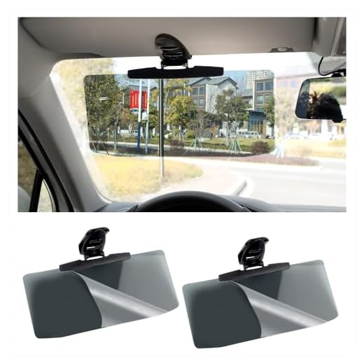 2Pcs Car Visor for Car (Upgraded Version to Block Harmful UV Rays) Adjustable Angle, Anti-Glare 12.6'' x 6'' Safe Driving Car Accessories Sun Visor Extender, Universal for Cars, Trucks, SUVs. (2Pcs)