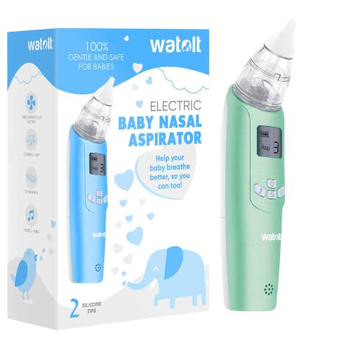 Image of Watolt Baby Nasal Aspirator - Electric Nose Suction for Baby - Automatic Booger Sucker for Infants - Battery Powered Snot Mucus Remover for Kids Toddlers