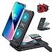 Produktbild 3 in 1 Wireless Charger Set, Faltbare Ladestation Qi induktive Ladestation 15W Schnelles Kabelloses Ladegerät kompatibel mit iPhone 13/12/11/11Pro/XR/Xs/8/8P/Samsung/iWatch6/5/4/3/2/AirPods 2/Pro