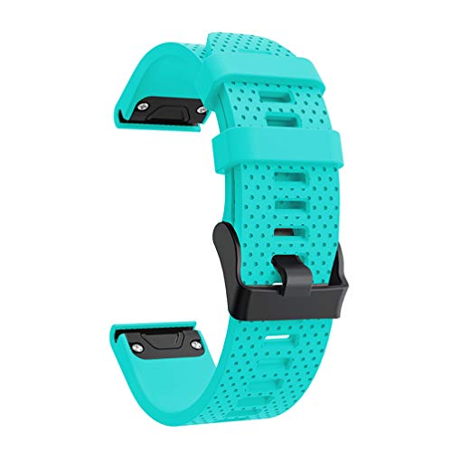 Ersatz-Armband f&uuml;r Garmin Fenix 5S, mit Schnellverschluss, aus Silikon, Sport-Stil (Minzgr&uuml;n)